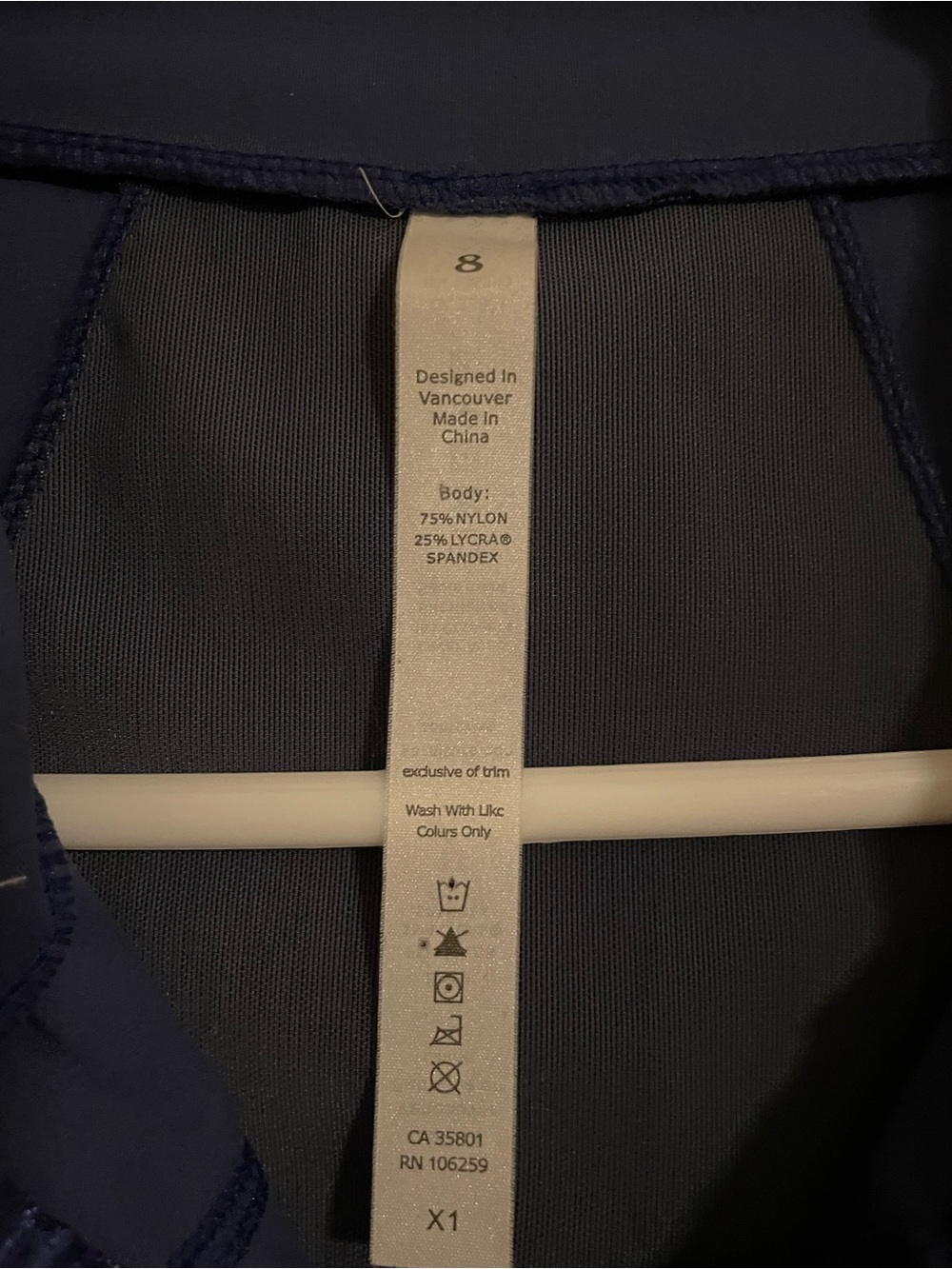 Lululemon Define Blue Purple Jacket Size 8 - Picture 4 of 6
